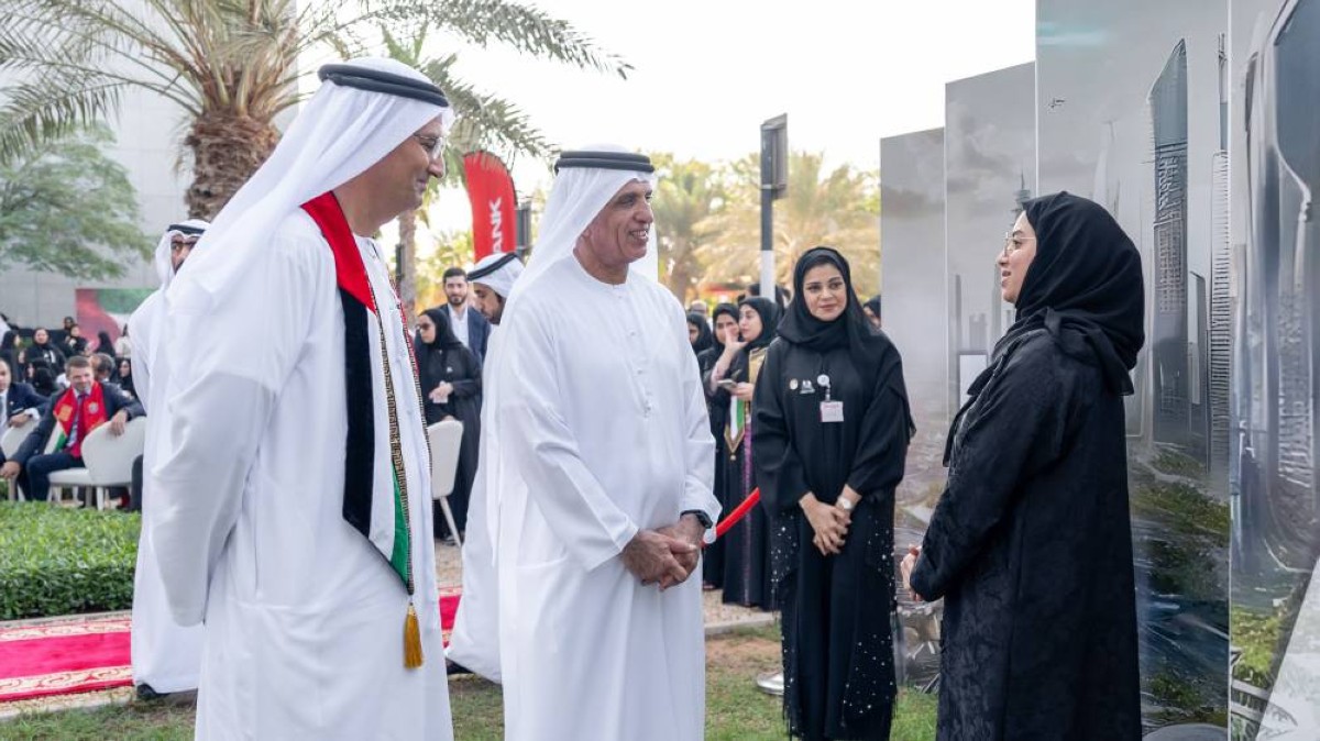 سعود بن صقر خلال حضوره احتفال بنك رأس الخيمة الوطني بعيد الاتحاد