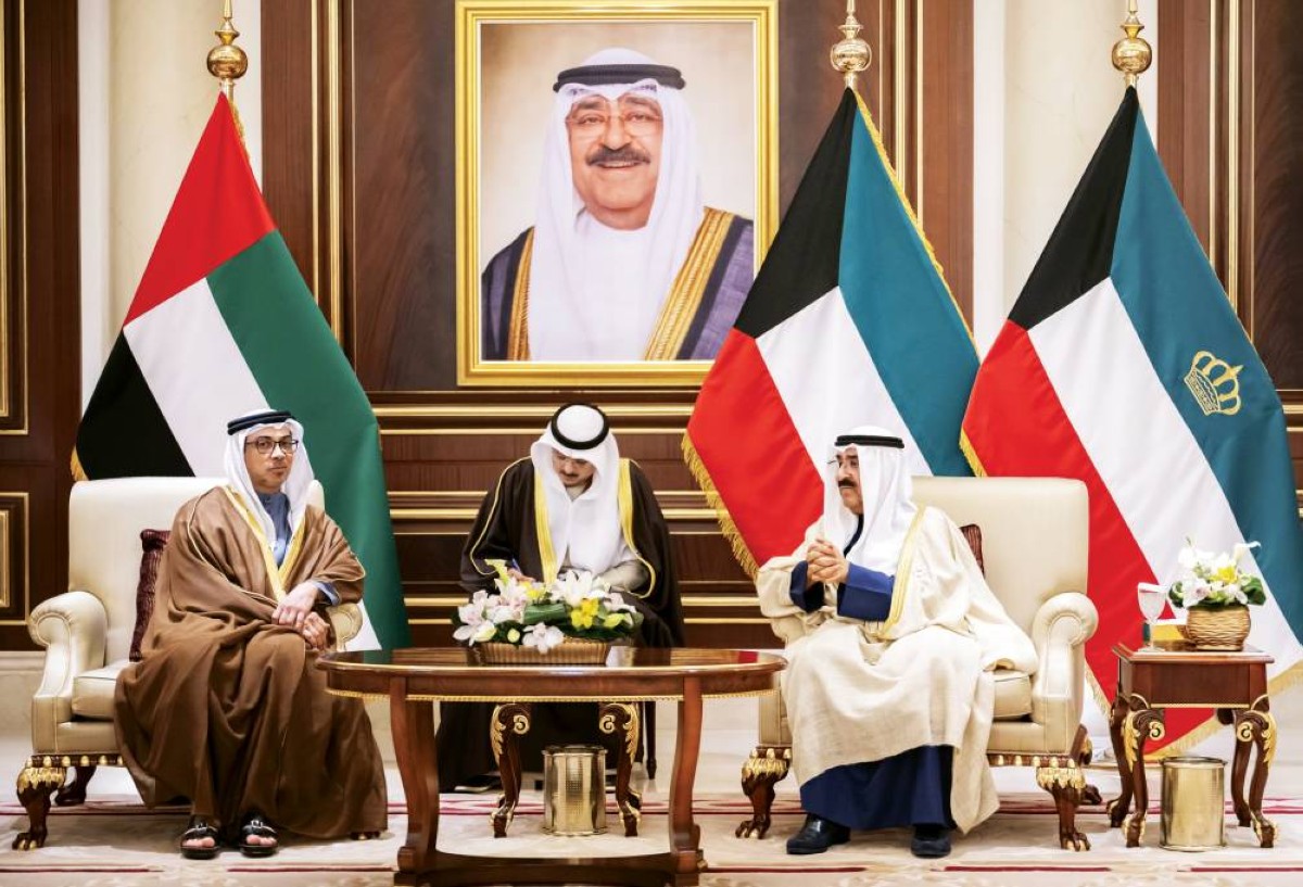 مشعل الصباح ومنصور بن زايد
