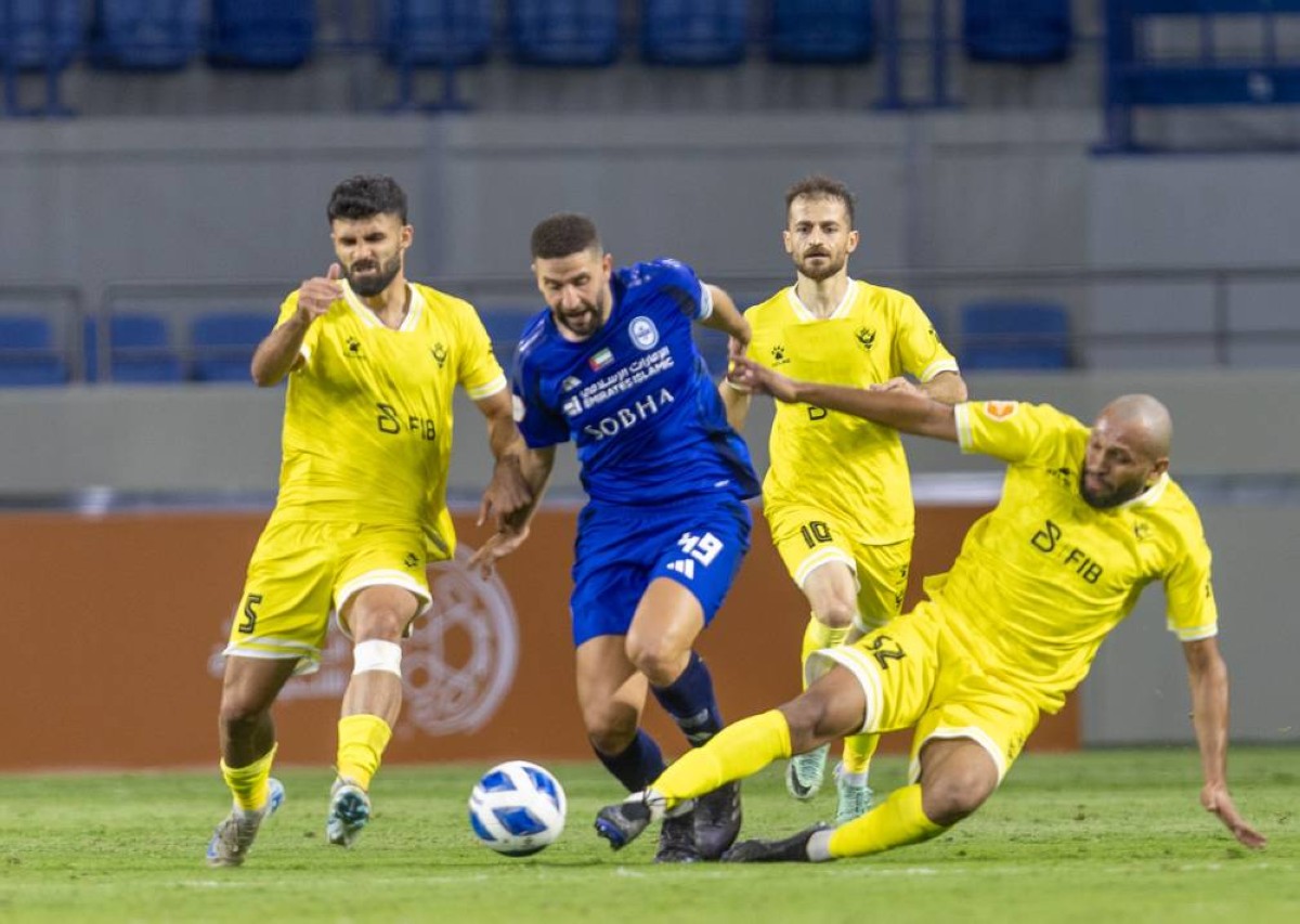 النصر تجاوز دهوك العراقي وعزز صدارته لمجموعته | تصوير: يماني العفاري