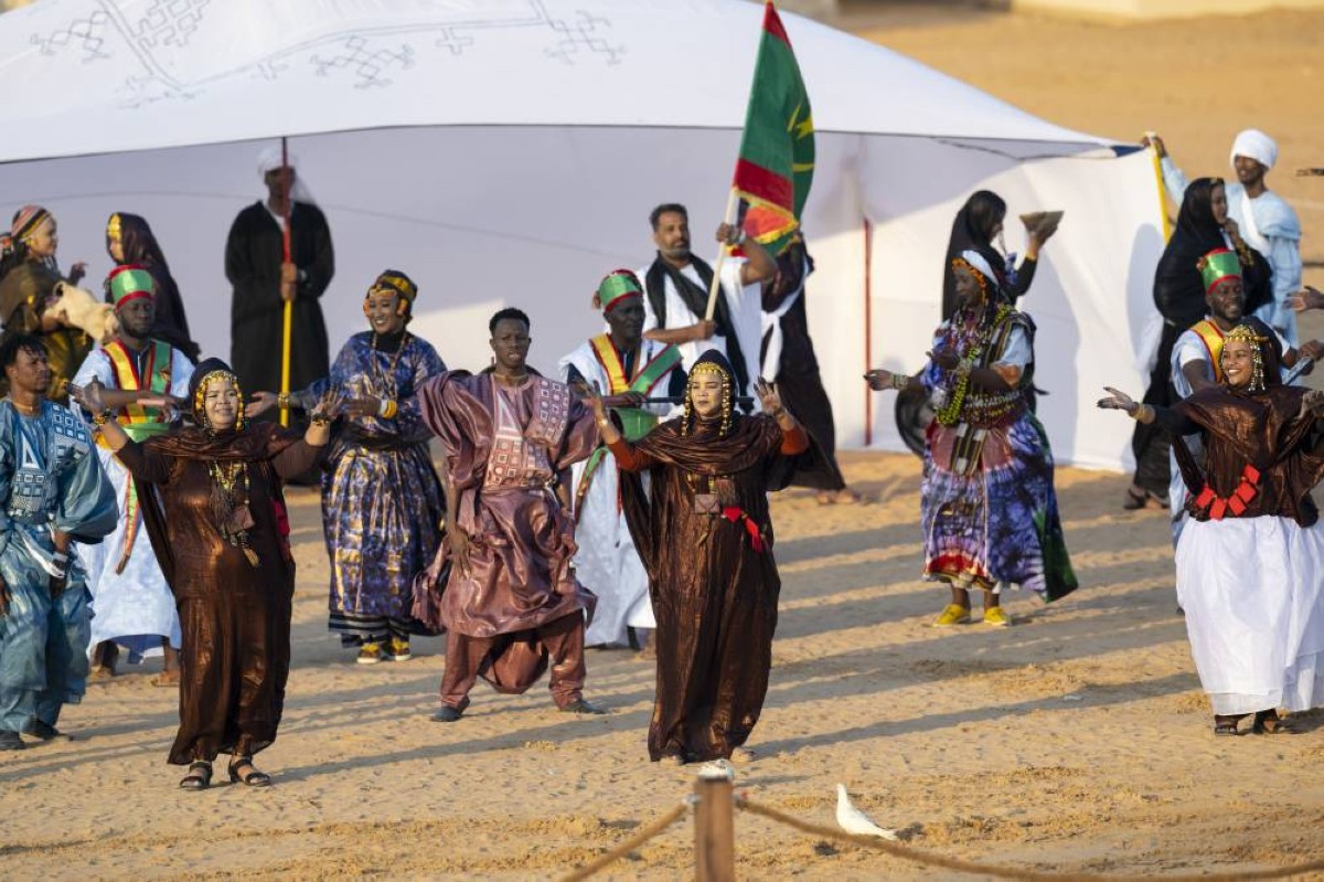 مشاركة موريتانية تراثية خلال الحفل