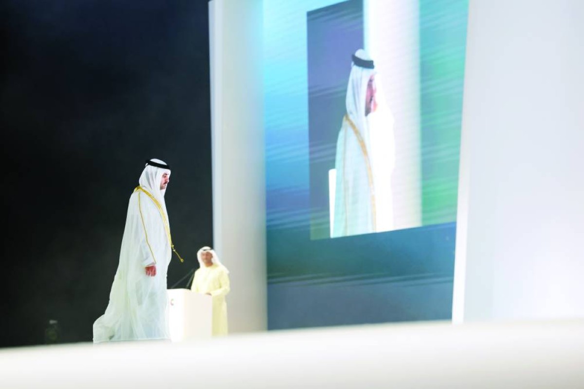 مكتوم بن محمد خلال الحفل