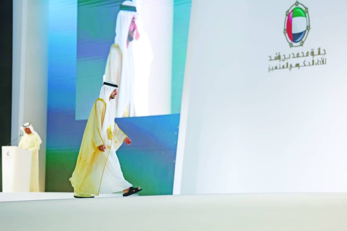 حمدان بن محمد خلال حفل التكريم
