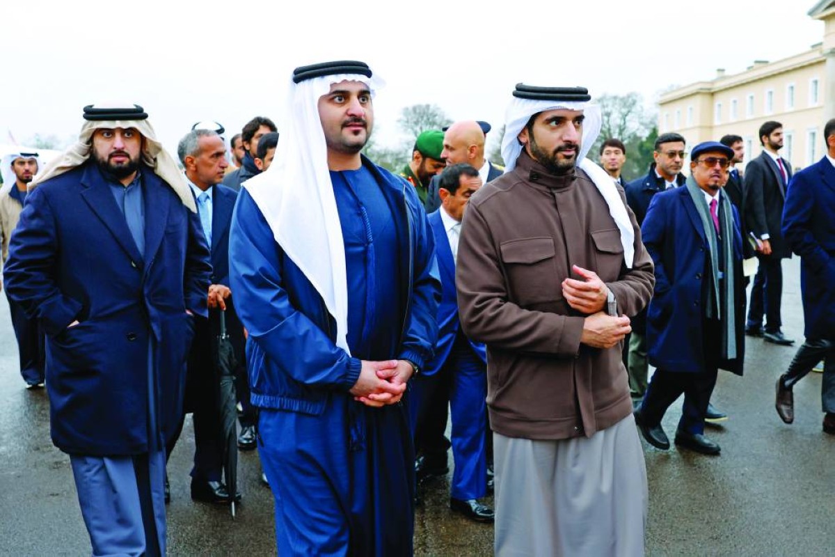  حمدان ومكتوم وأحمد بن محمد وسعيد بن مكتوم 