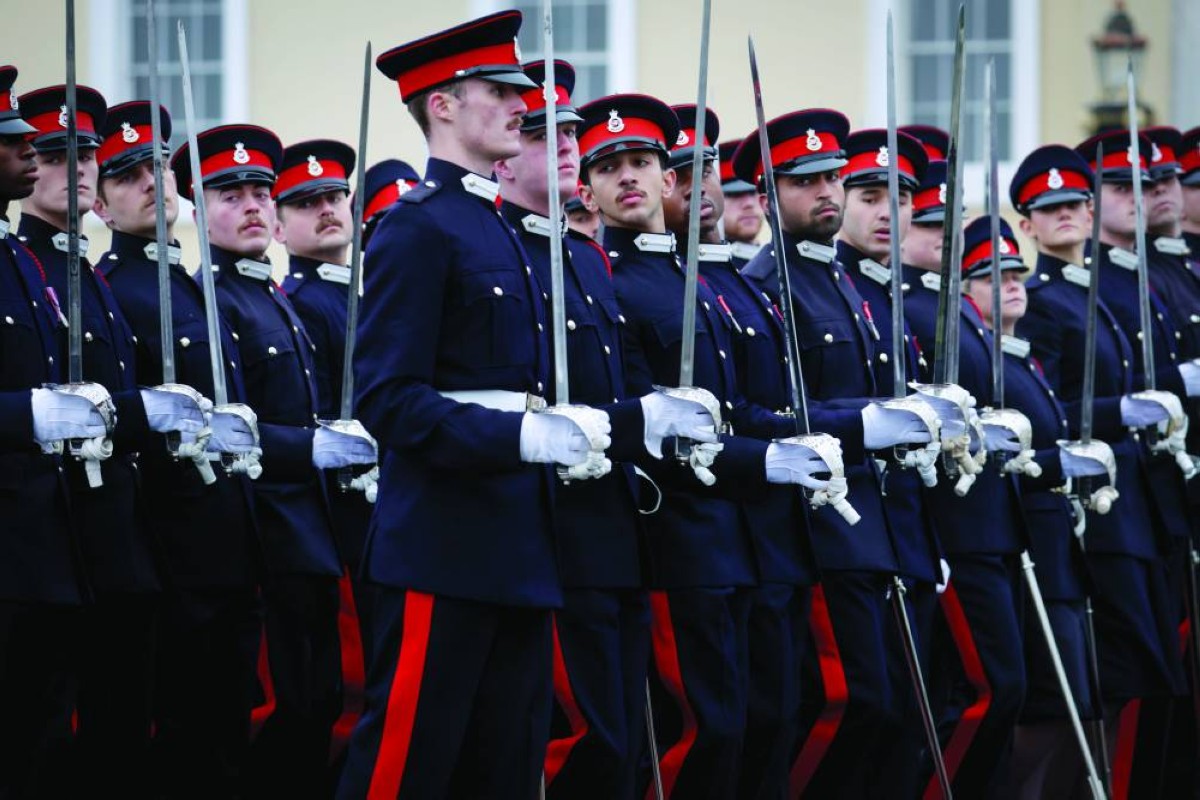  محمد بن راشد بن محمد بن راشد خلال العرض العسكري 