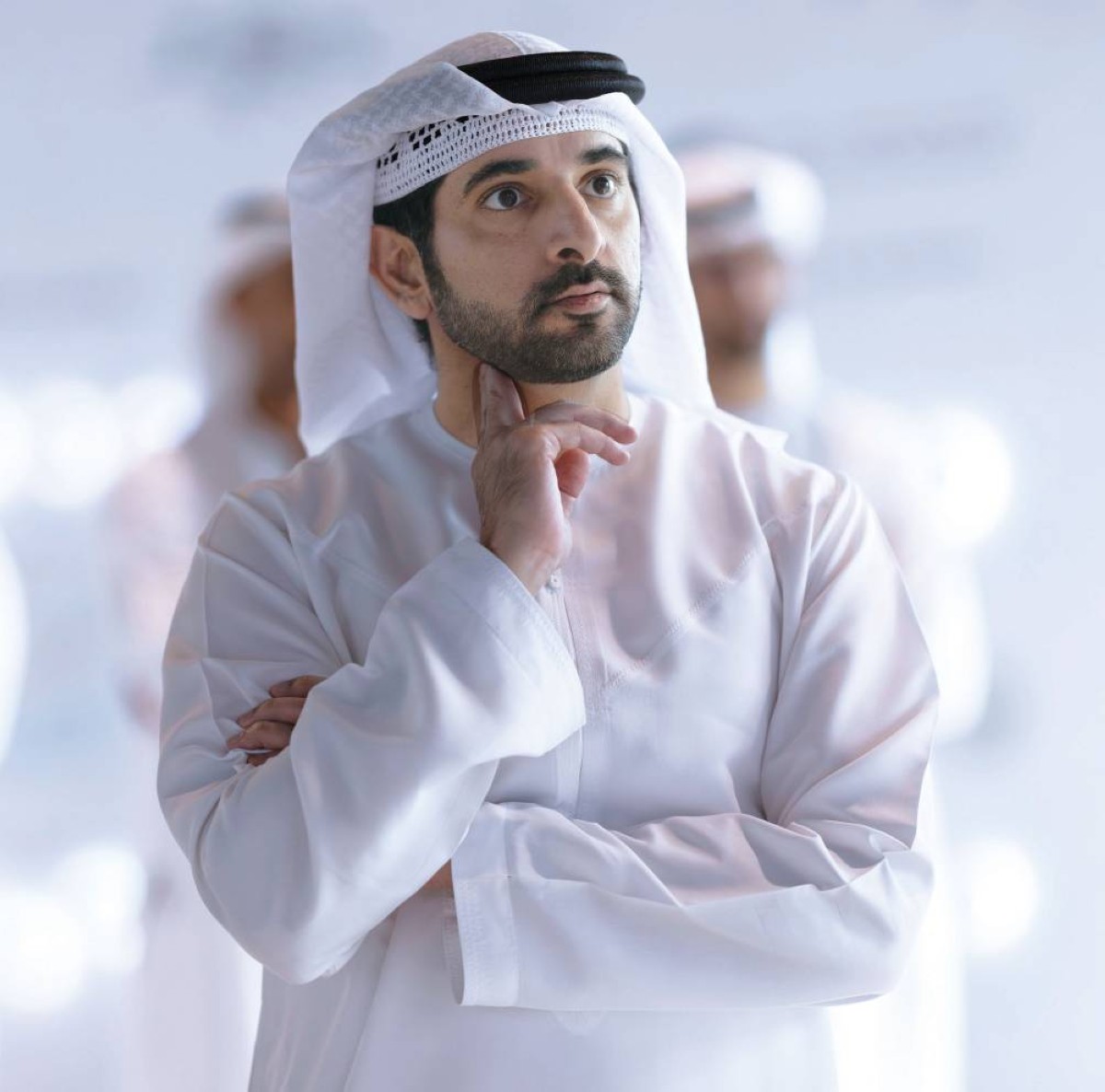 الشيخ حمدان بن محمد يحضر اطلاق مشروع نظام التوصيل بطائرات بدون طيار
 تصوير : عبدالله الحتاوي