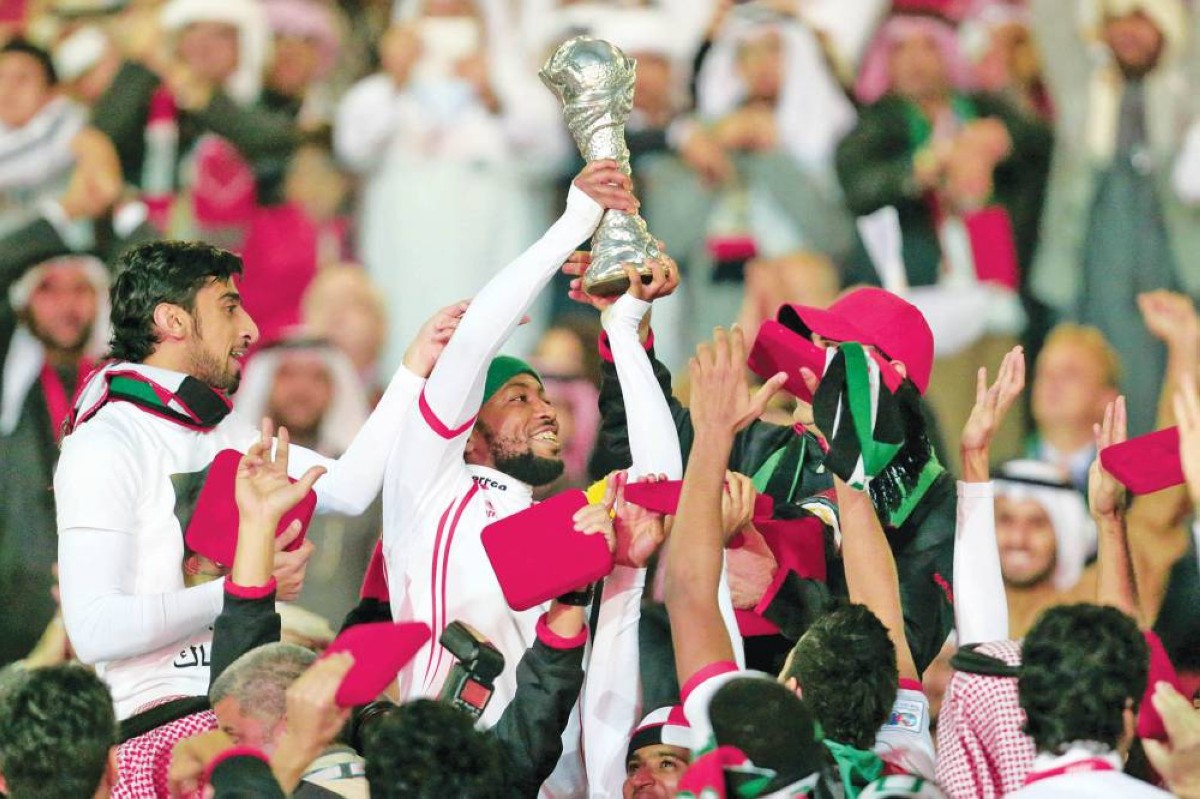 جانب من تتويج «الأبيض» في «خليجي 21»