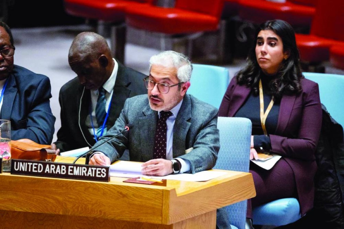 محمد أبو شهاب خلال إحاطة في مجلس الأمن بشأن الوضع الإنساني في السودان
