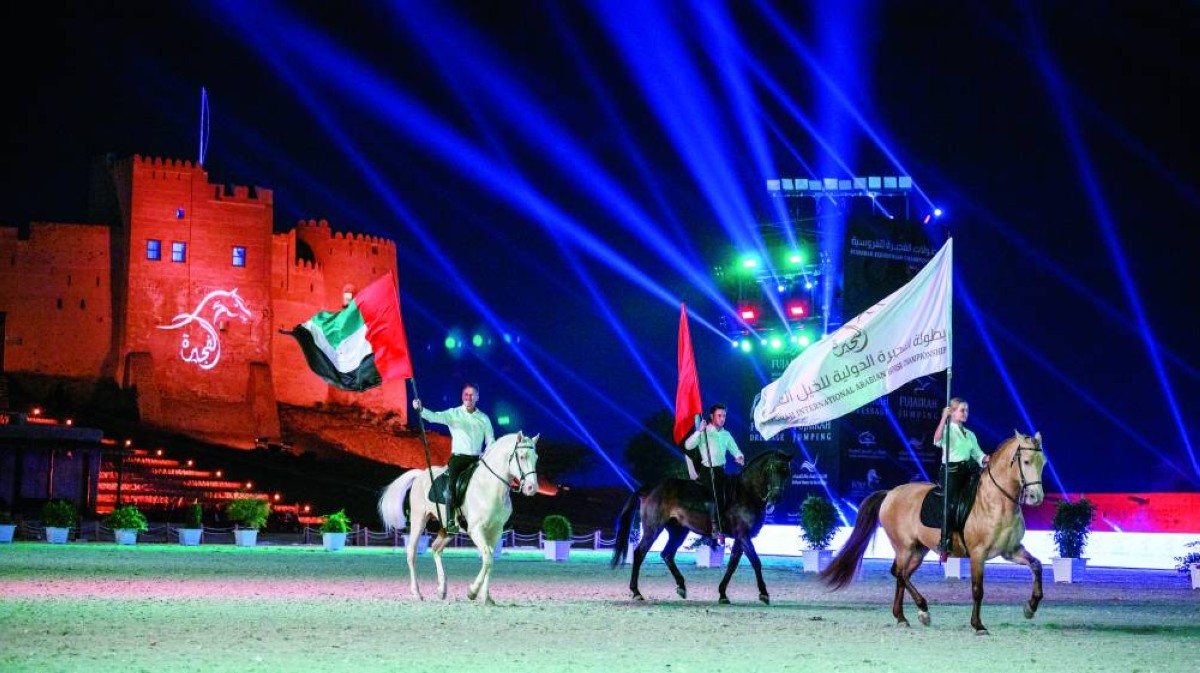 محمد الشرقي يشهد ختام بطولة الفجيرة الدولية للخيل العربي