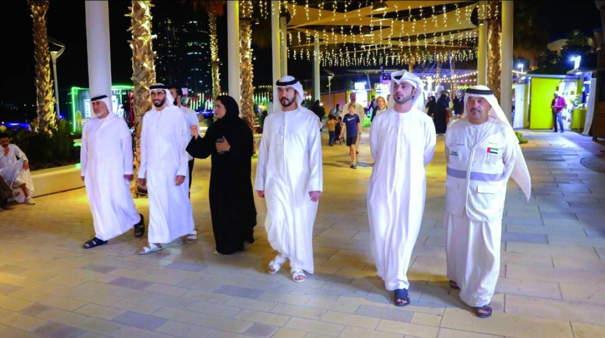 محمد بن كايد القاسمي خلال الجولة