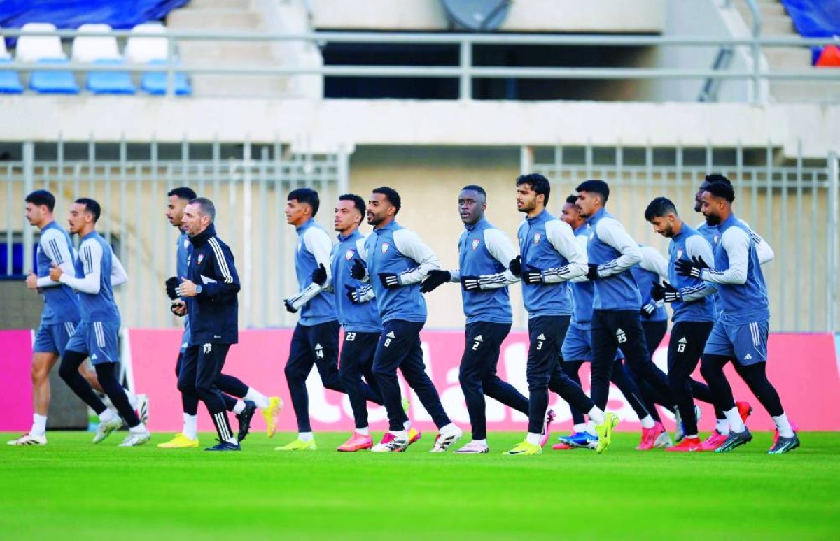 من تدريب منتخبنا الوطني على استاد اليرموك