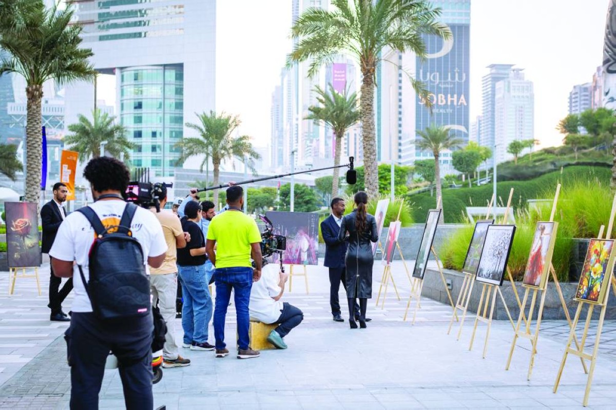  خلال تصوير أحد مشاهد المسلسل 