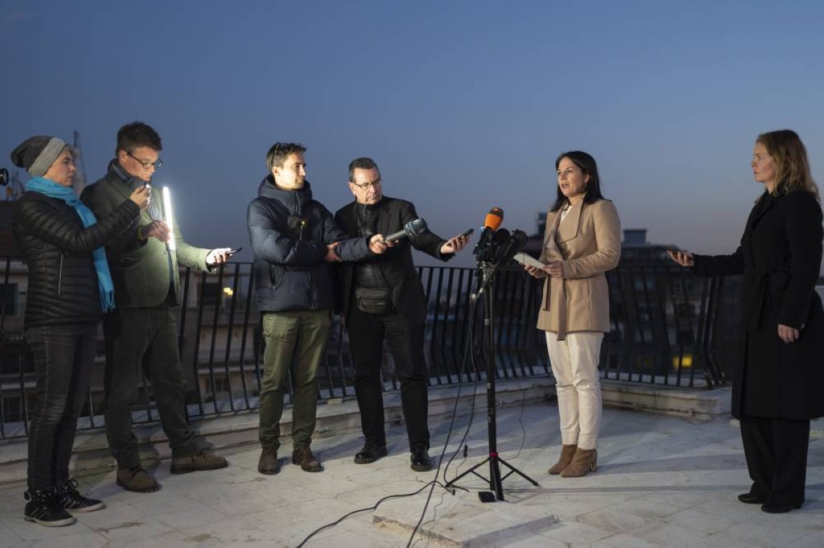 بيربوك خلال مؤتمر صحافي في دمشق