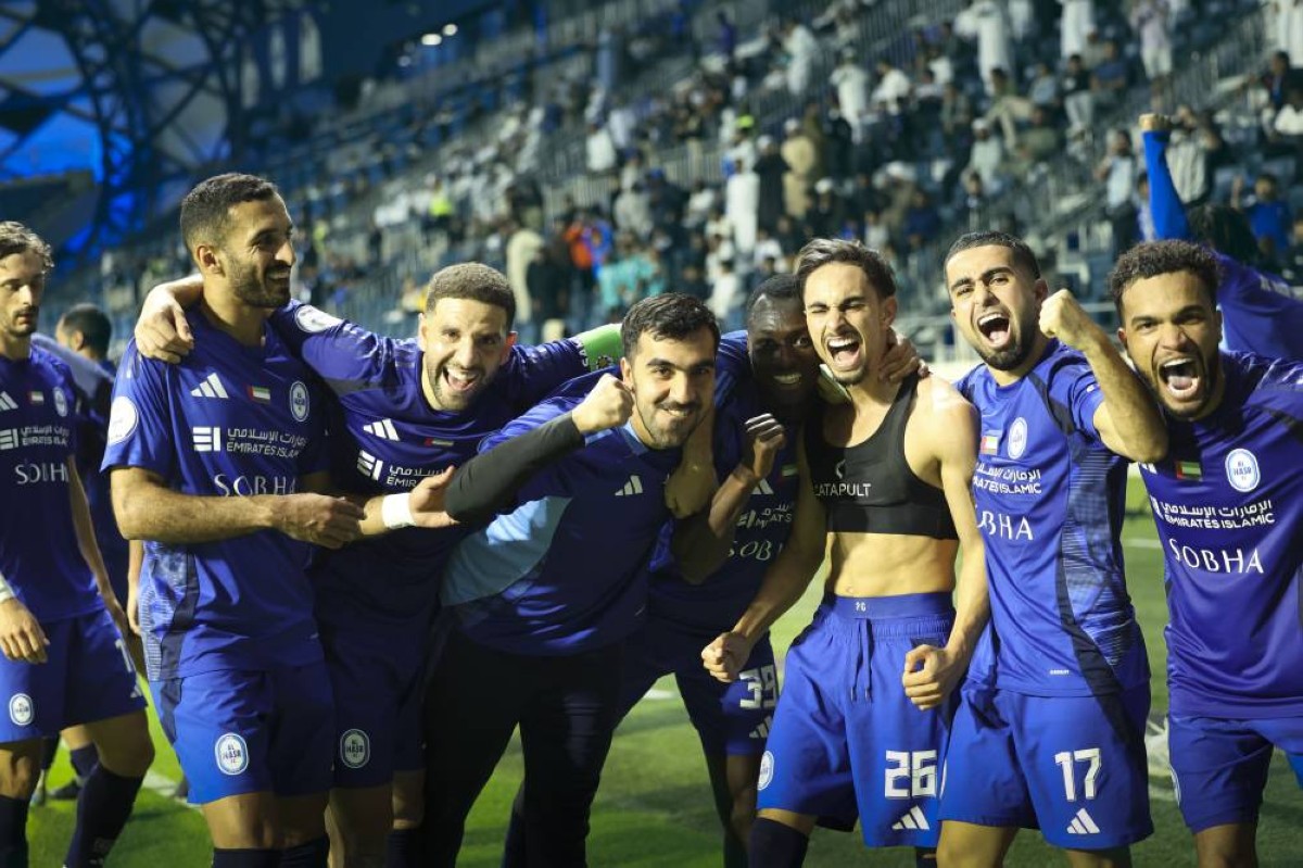 فرحة النصر بالفوز على اتحاد كلباء | تصوير: سالم خميس