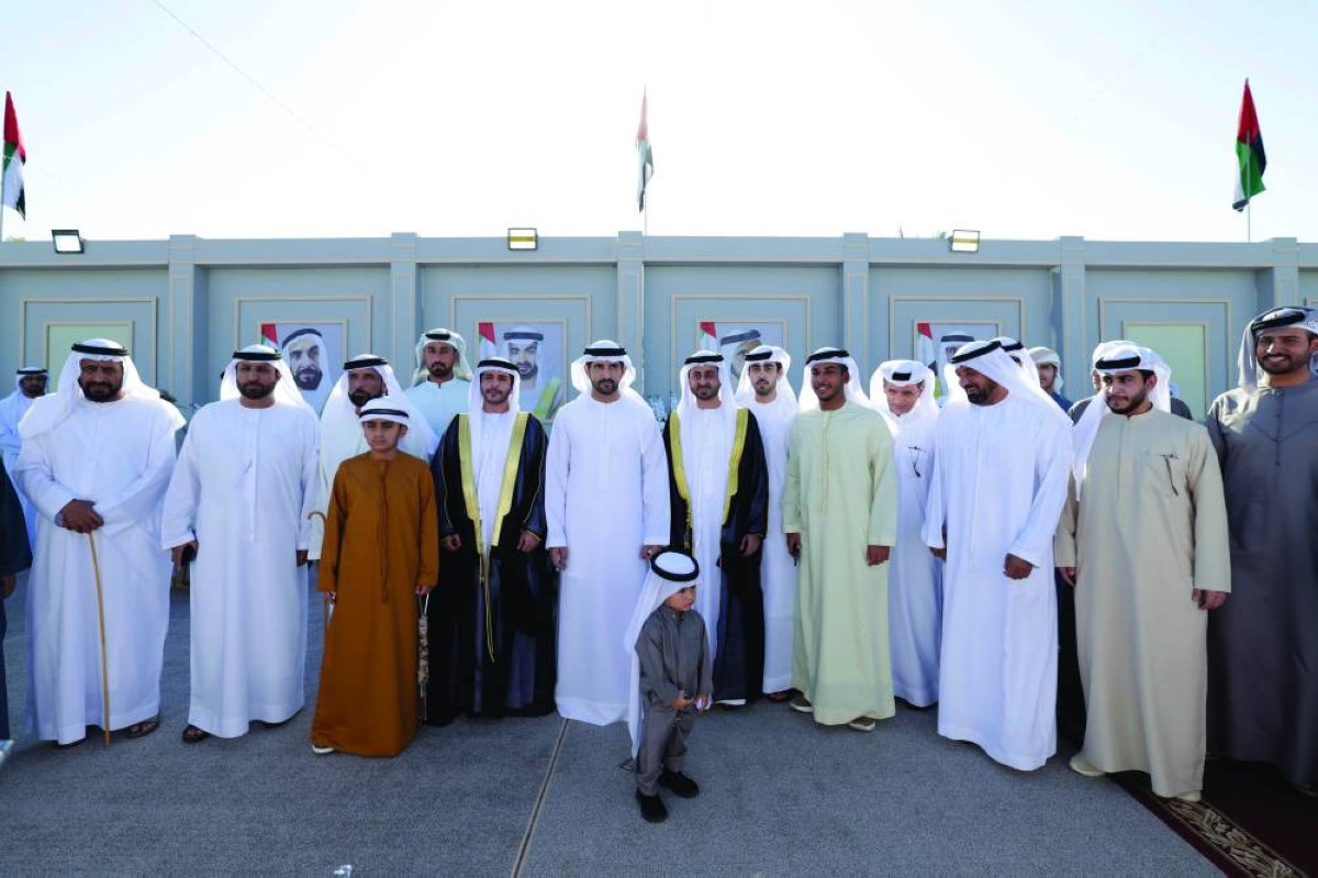 
حمدان بن محمد وأحمد بن سعيد خلال حضورهما أفراح العامري وآل بومهير 