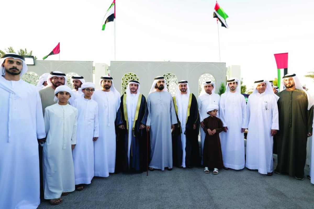 محمد بن راشد خلال حضوره الأفراح 