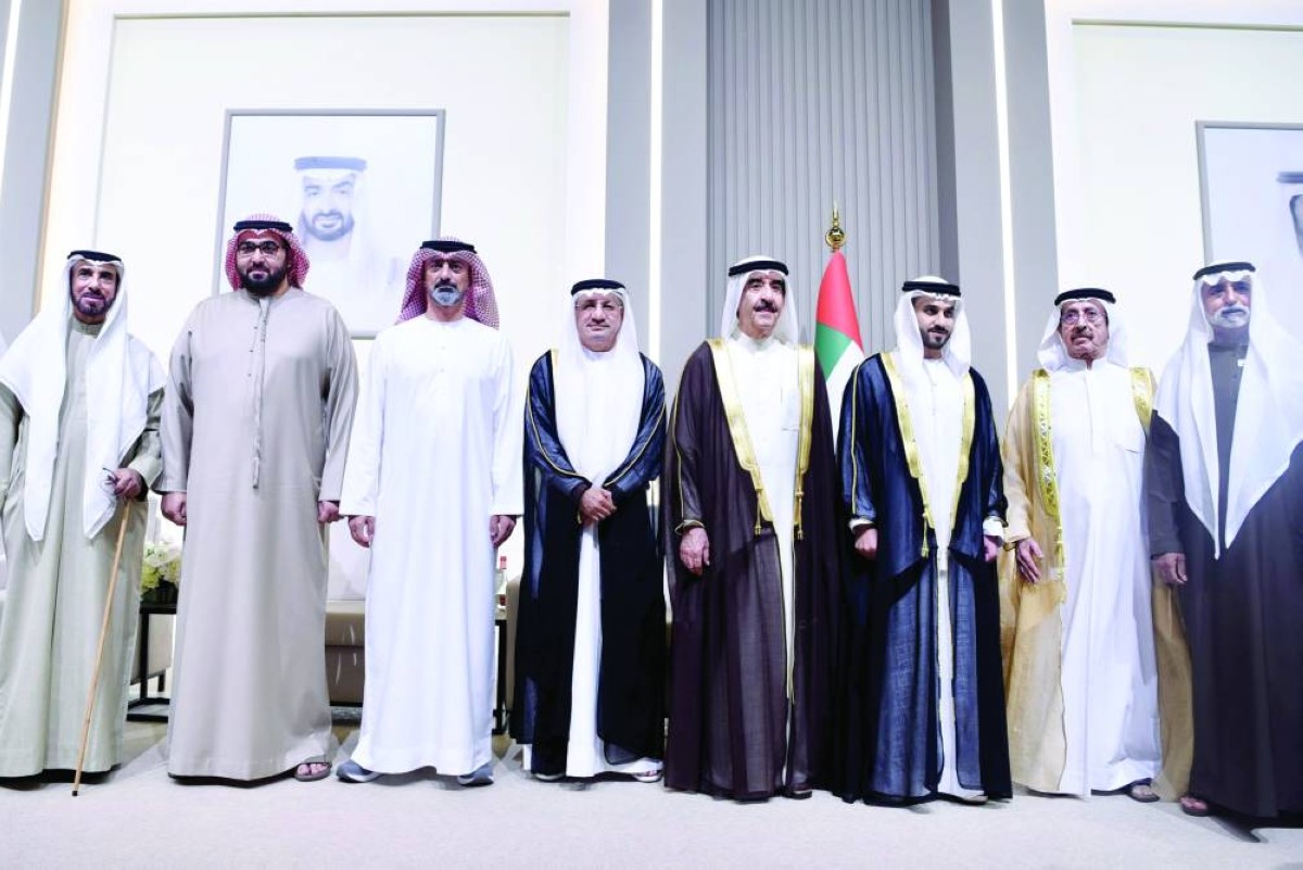سعود المعلا وعمار النعيمي وراشد بن سعود وحشر بن مكتوم ونهيان بن مبارك وحميد القطامي