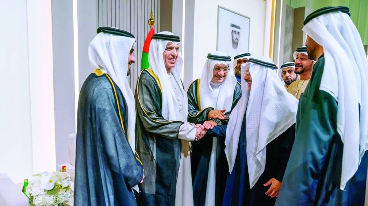 سعود بن صقر وحميد القطامي والحضور