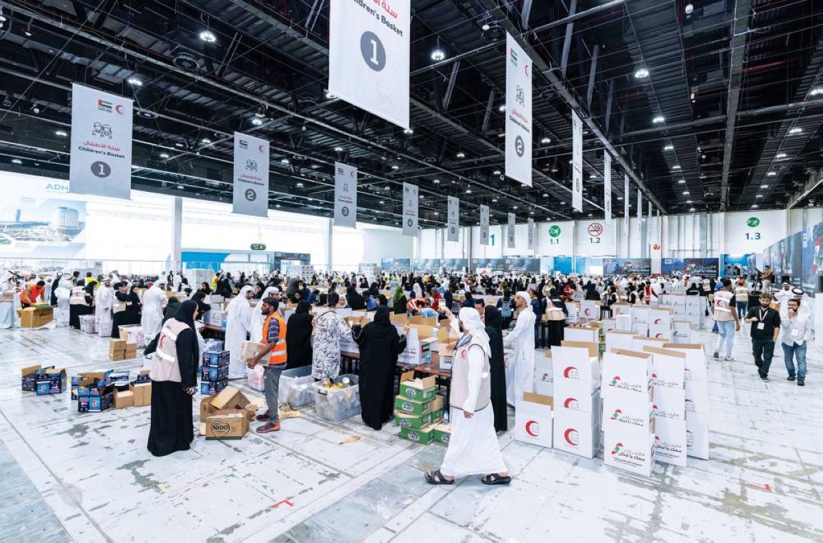 الحملة جمعت منذ انطلاقها نحو 6000 طن من المساعدات الإغاثية العاجلة