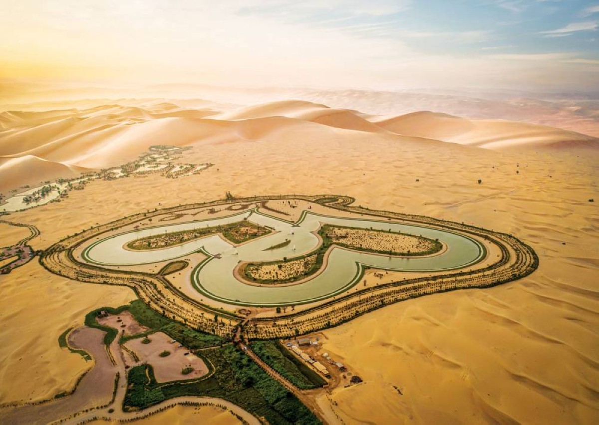 بحيرات القدرة في دبي عنصر جذب لهواة الحياة الفطرية 
