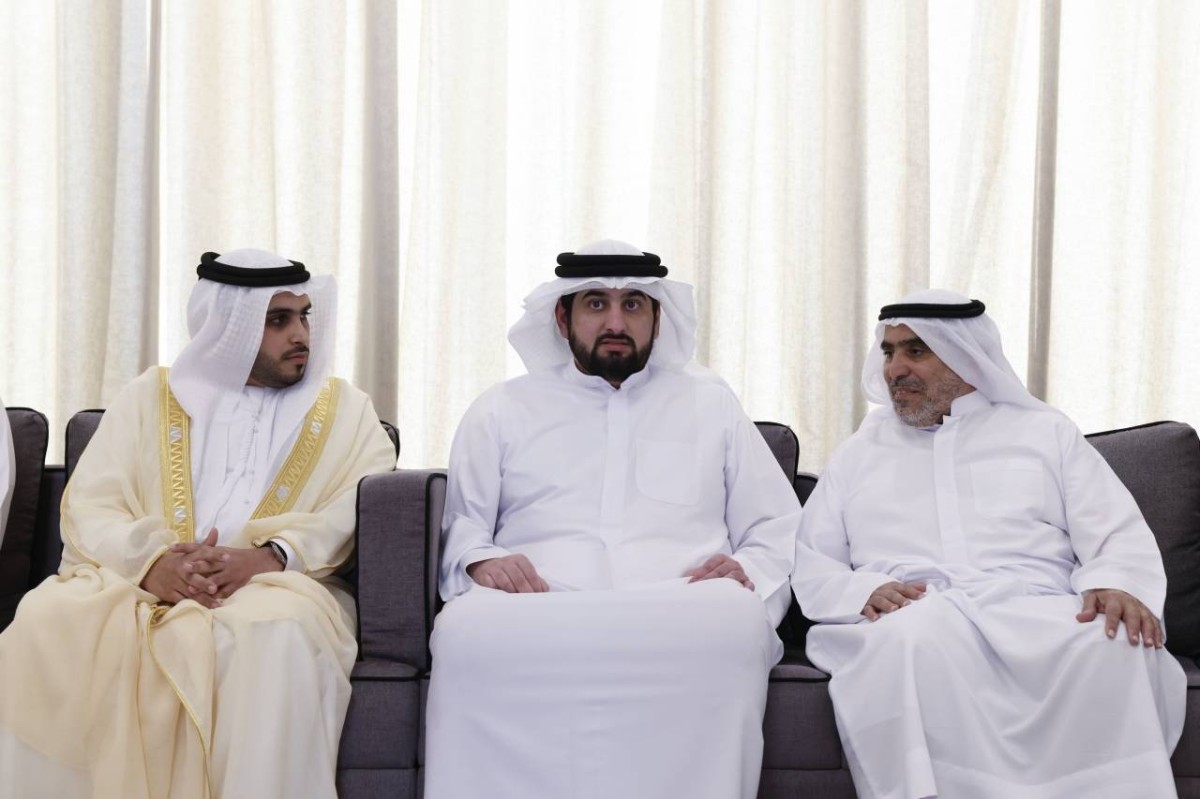 أحمد بن محمد خلال حفل الاستقبال