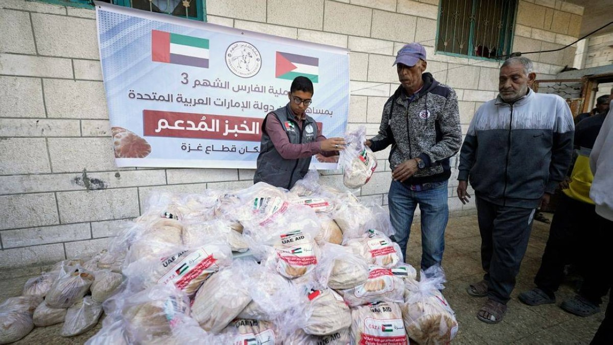 الإمارات تدعم تشغيل المخابز في جنوب غزة ضمن مشروع "الخبز المدعم"
