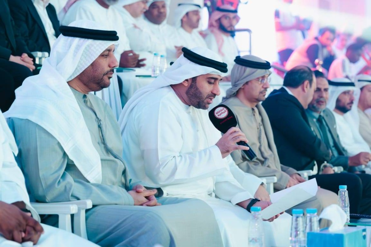 ماجد بن سلطان القاسمي معلناً افتتاح البطولة | البيان
