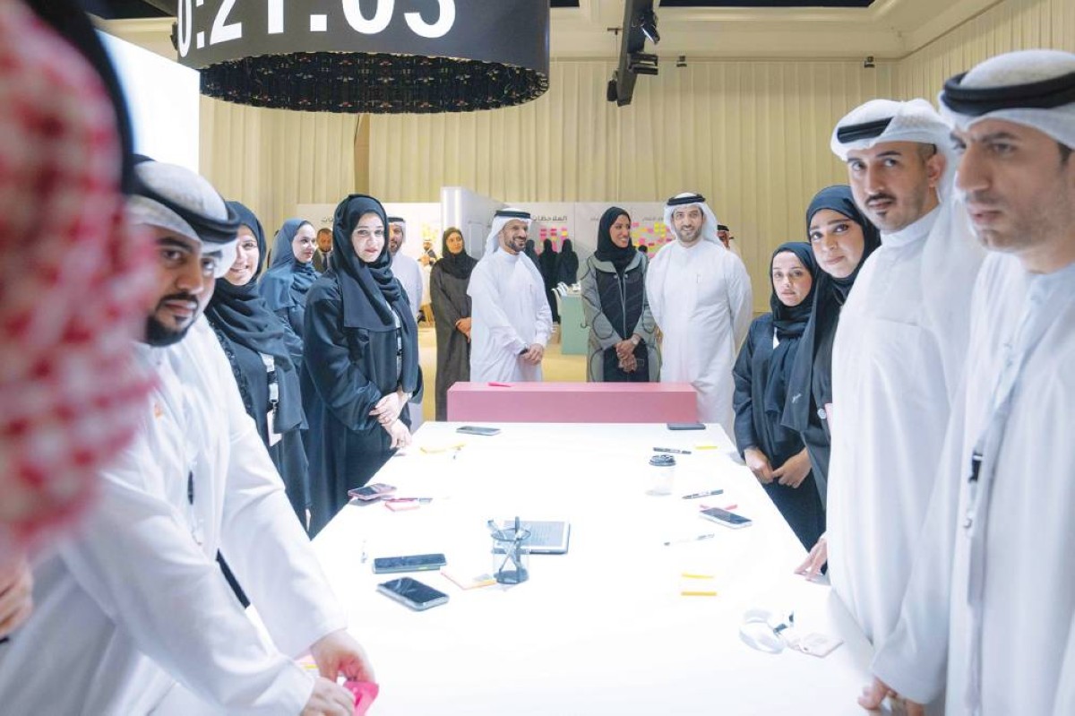 سلطان بن أحمد خلال حضوره حفل إطلاق استراتيجيات الجهات الإعلامية في الشارقة