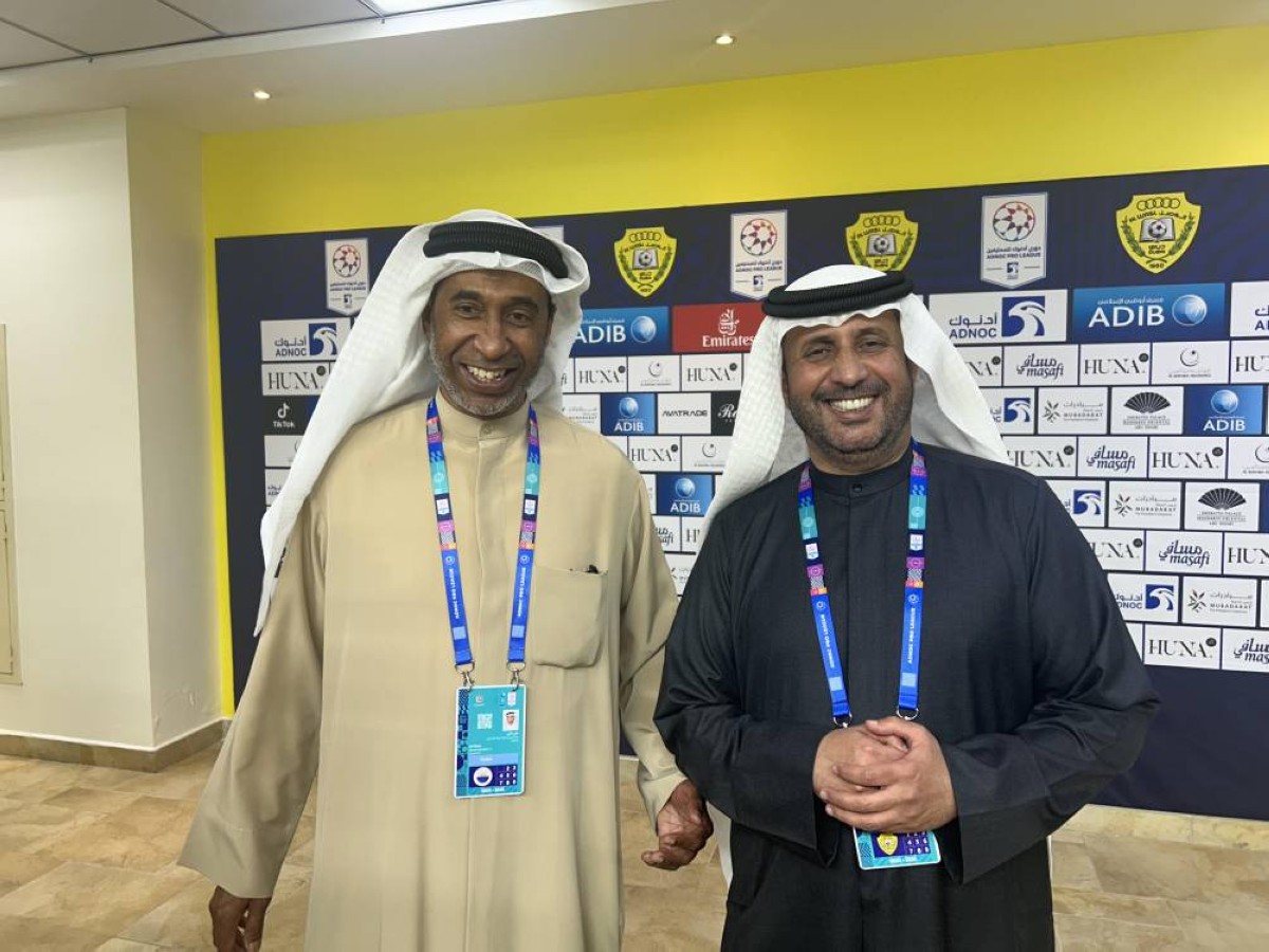 أحمد الشعفار وعلي ثاني بعد المباراة 