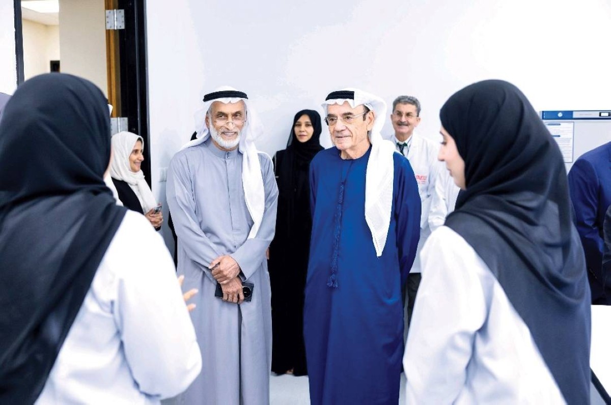 زكي نسيبة خلال افتتاح المركز