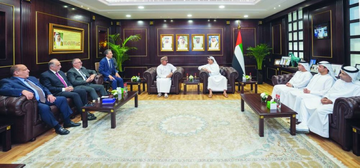 سعيد الطاير ومحمد الصمادي خلال اللقاء|