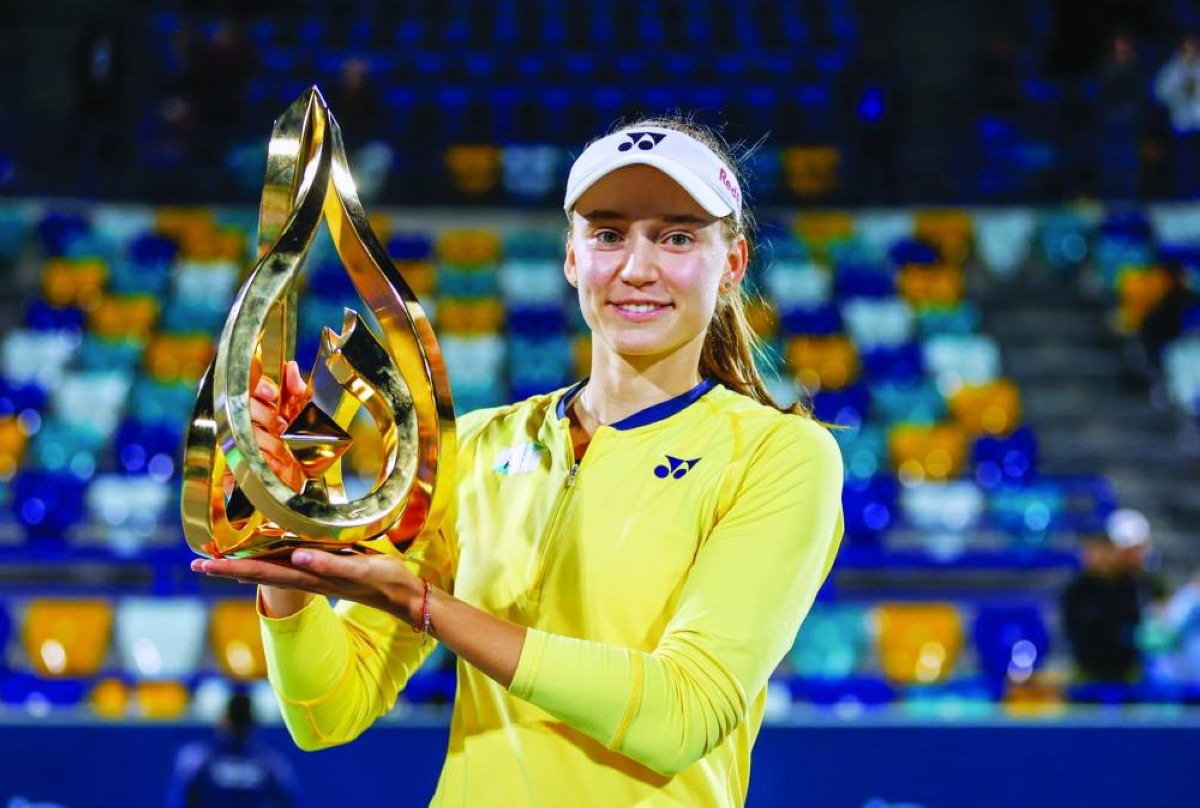 إيلينا ريباكينا تدافع عن لقب «أبوظبي للتنس»
