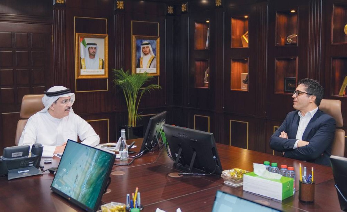 سعيد الطاير خلال استقبال ماسيميليانو تشيفاليتي|