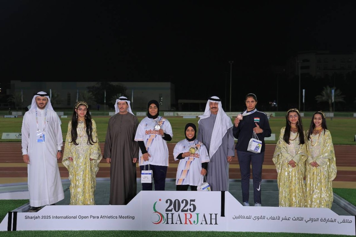 خورفكان للمعاقين يحصد 15 ميدالية ملونة في ختام ملتقى الشارقة لألعاب القوى