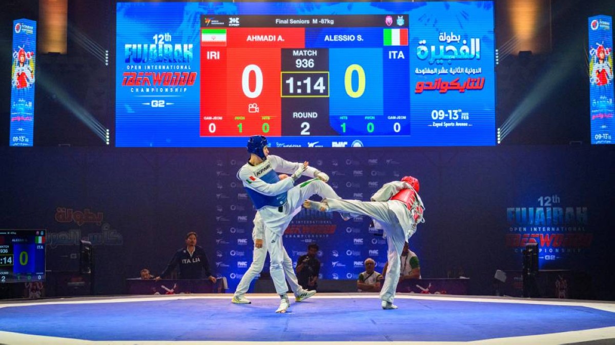محمد الشرقي يشهد افتتاح بطولة الفجيرة الدولية المفتوحة للتايكواندو بنسختها الثانية عشرة