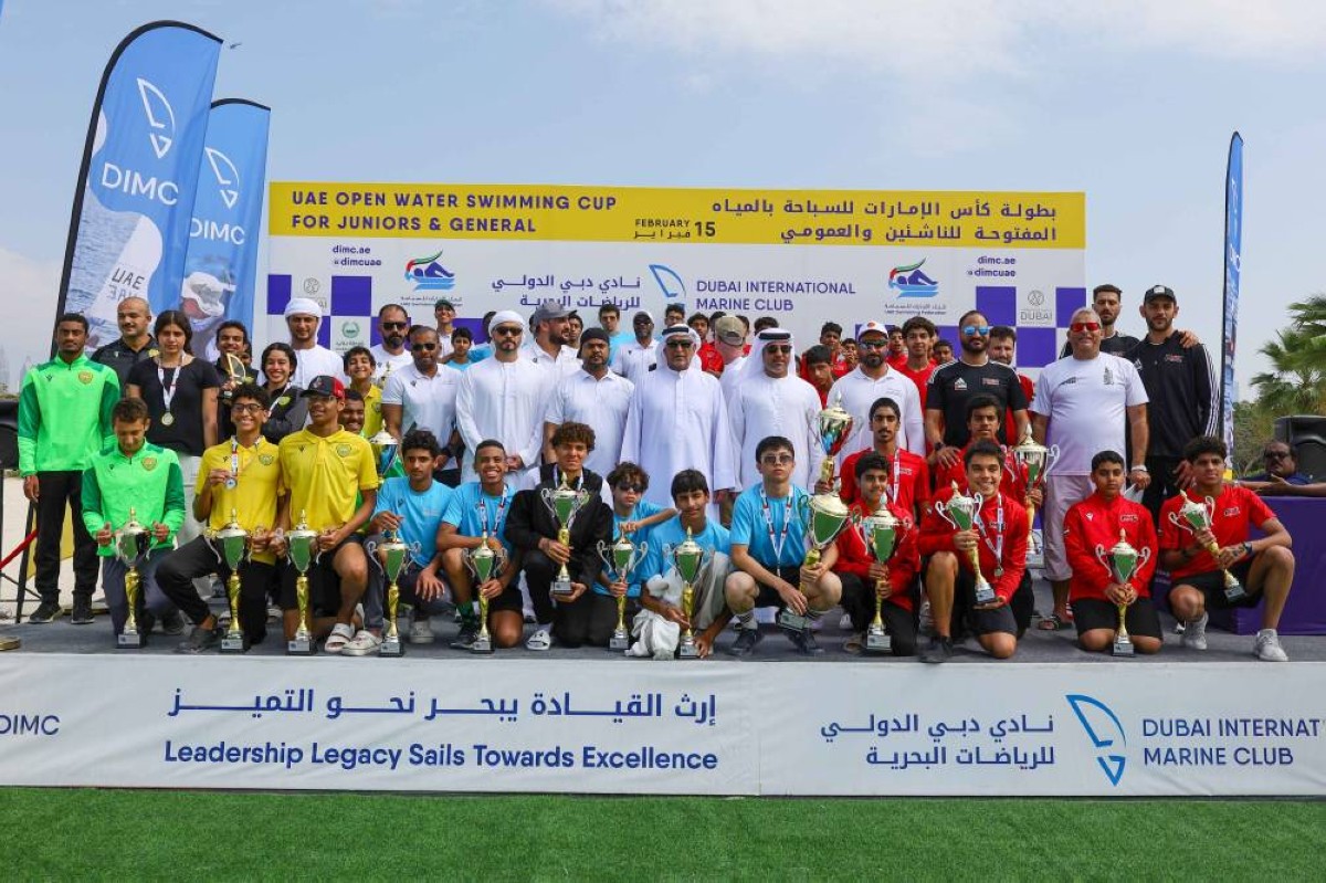 نجاح كبير لكأس الإمارات للمياه المفتوحة بدبي