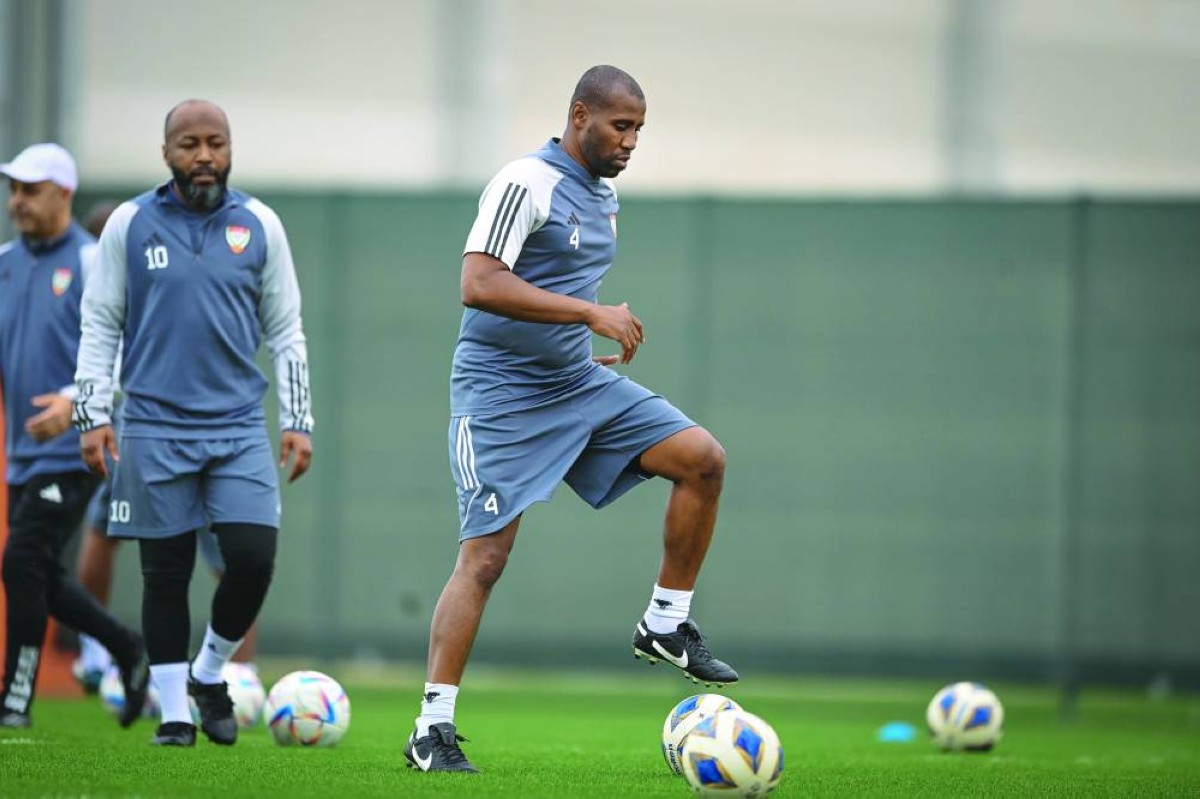 جمعة خاطر وإسماعيل مطر خلال المران | البيان