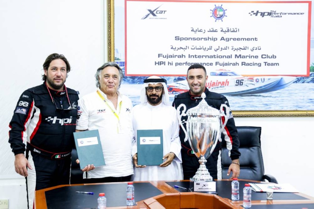 الفجيرة البحري يجدد شراكته مع فريق إتش بي بيرفورمانس الإيطالي للموسم الثاني