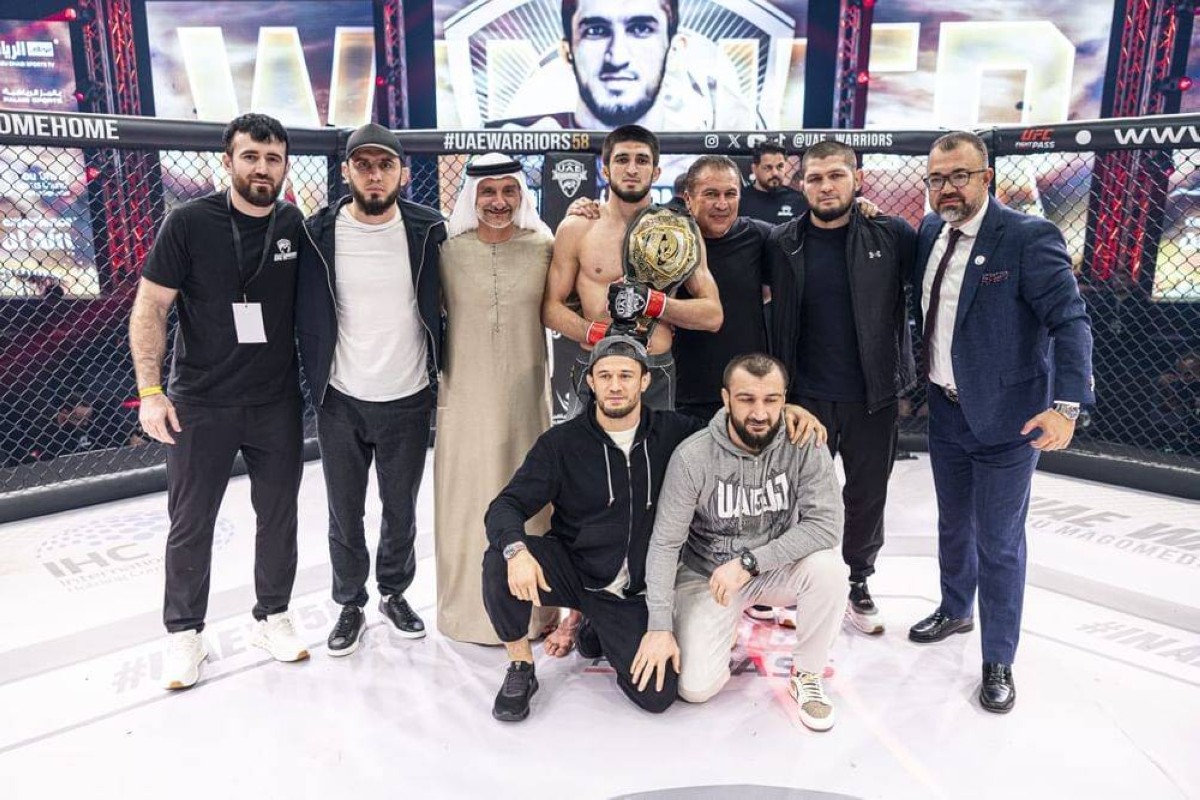 الروسي " ماغوميدوف" يحافظ على لقب وزن الخفيف في دولية "محاربي الامارات"