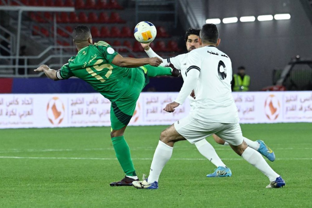 العراق يطيح بالأخضر السعودي خارج خليجي قدامى اللاعبين