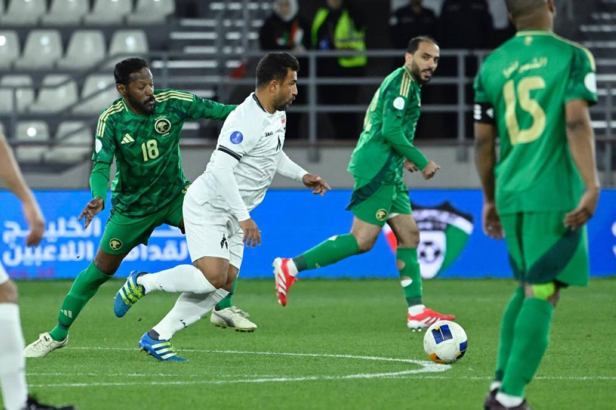 العراق يطيح بالأخضر السعودي خارج خليجي قدامى اللاعبين