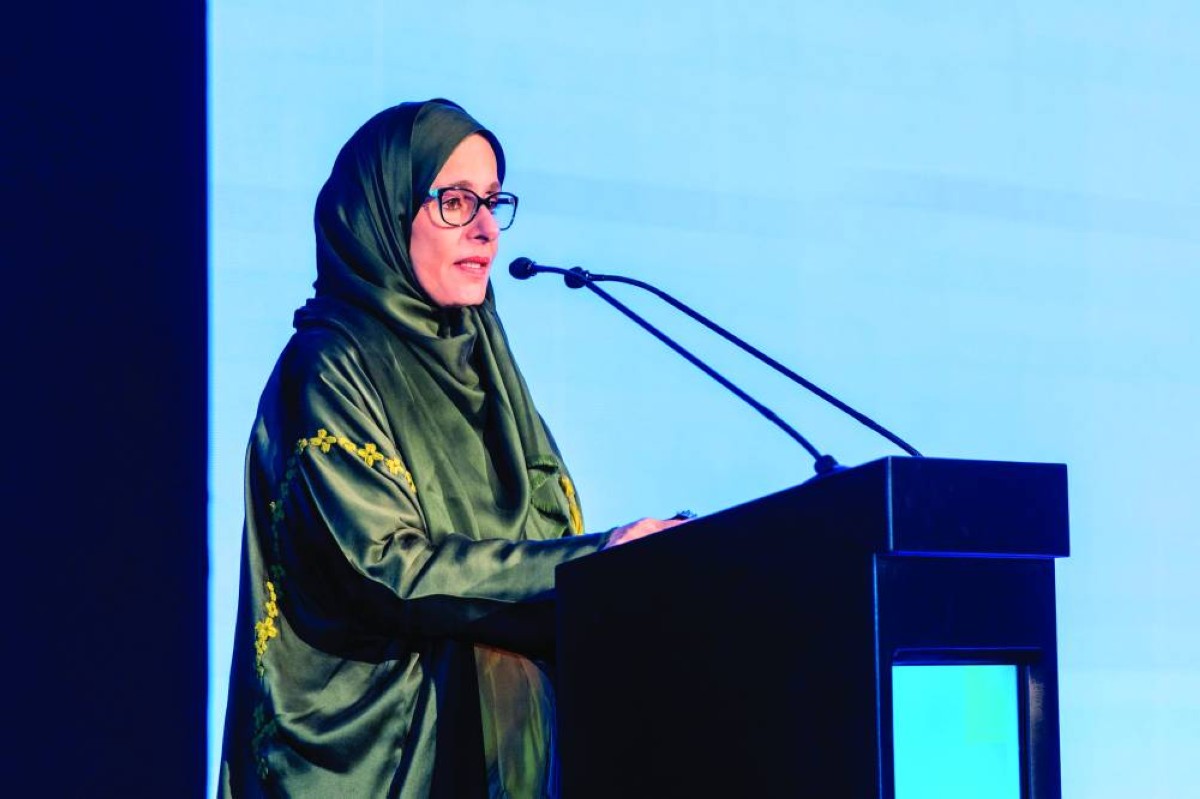 جواهر القاسمي خلال إطلاق الحملة