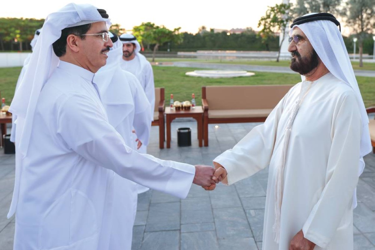 
وسموه مرحباً بسعيد الطاير بحضور حمدان بن محمد 
