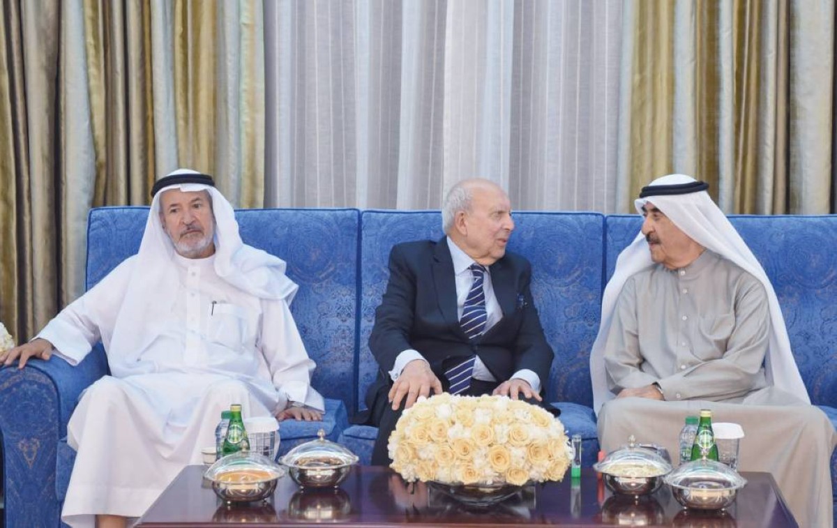 سعود المعلا متقبلاً التهاني بالشهر الفضيل