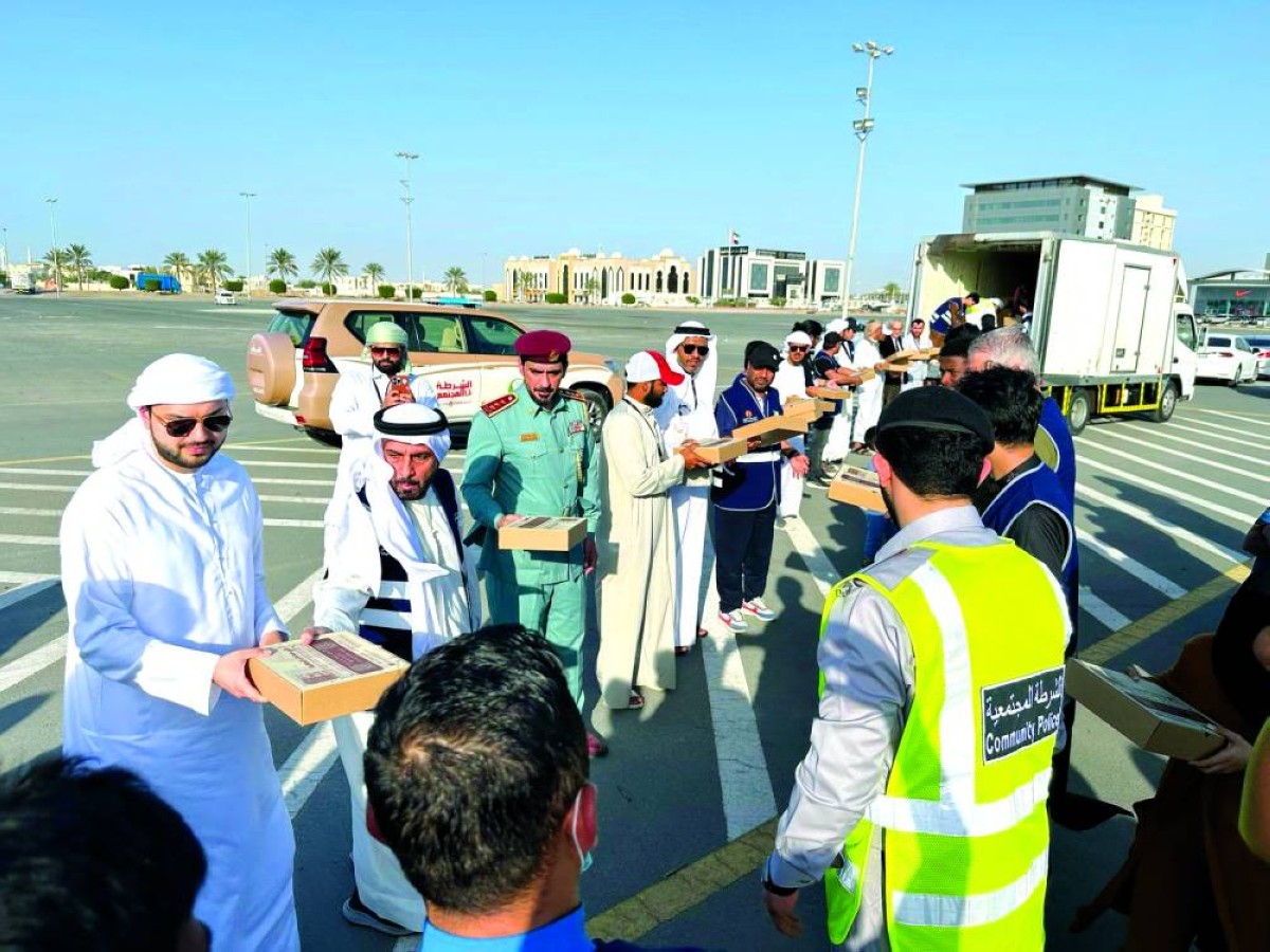 خلال مبادرة توزيع ألف وجبة إفطار على الصائمين 