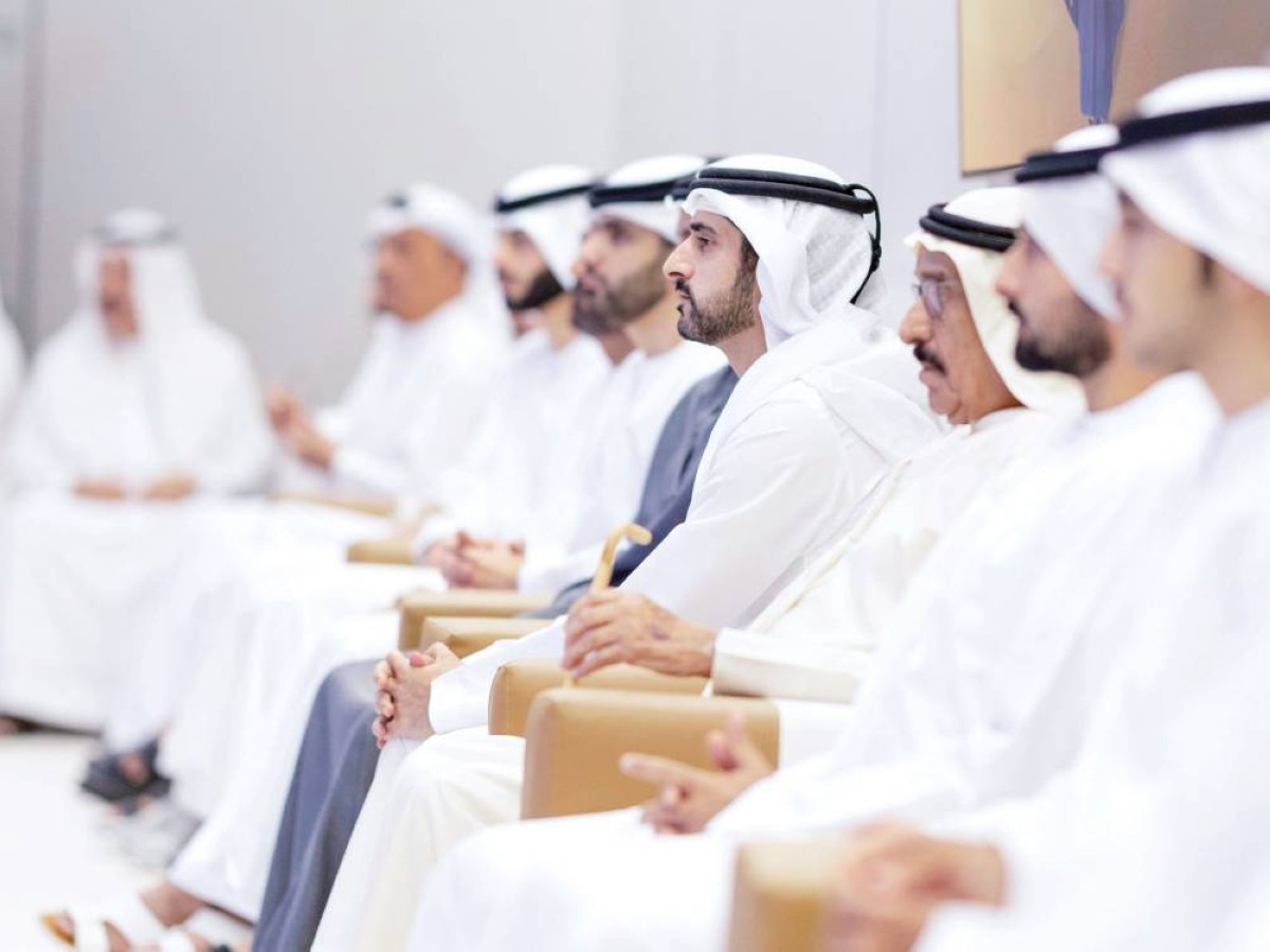 حمدان ومنصور وماجد بن محمد ومحمد بن راشد بن محمد ومحمد النابودة وضاحي خلفان