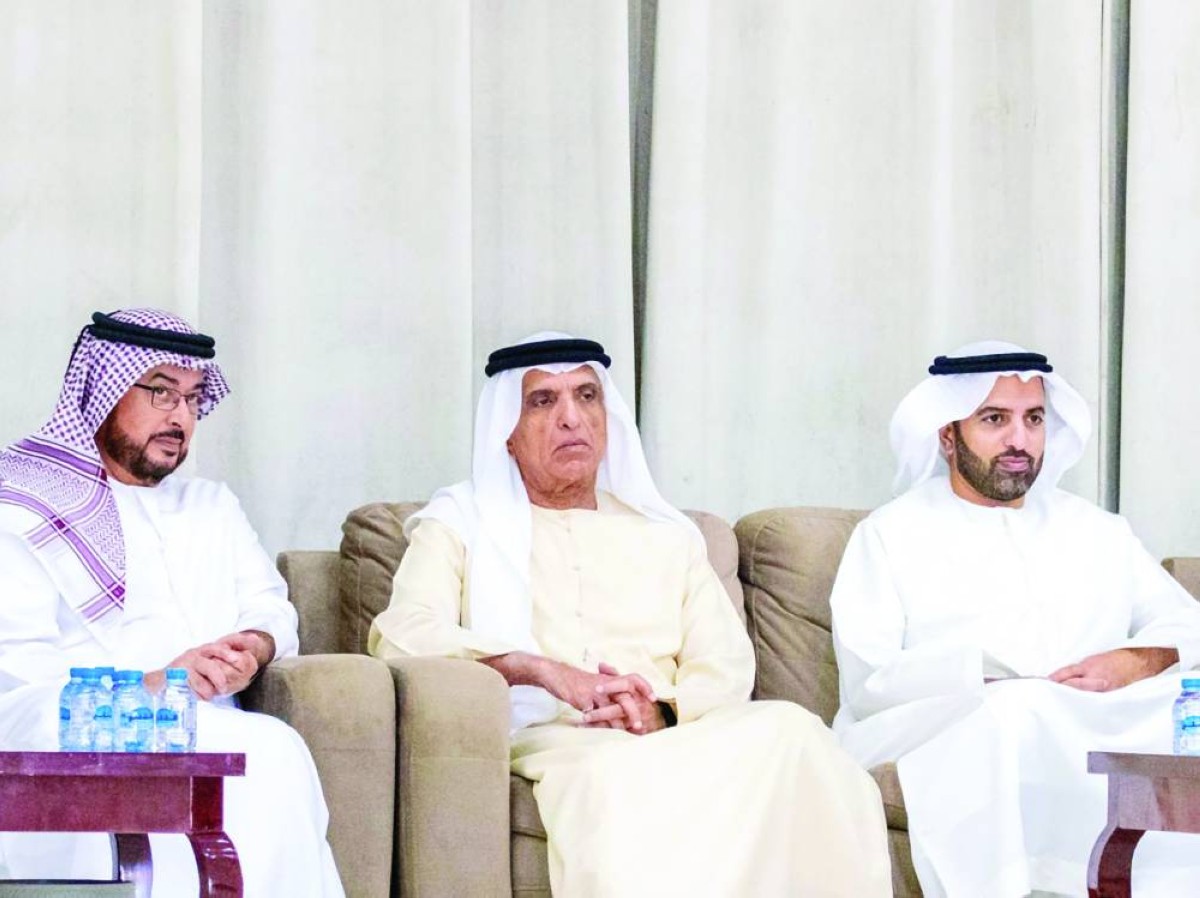 سعود بن صقر ومحمد بن سعود خلال تأدية واجب العزاء