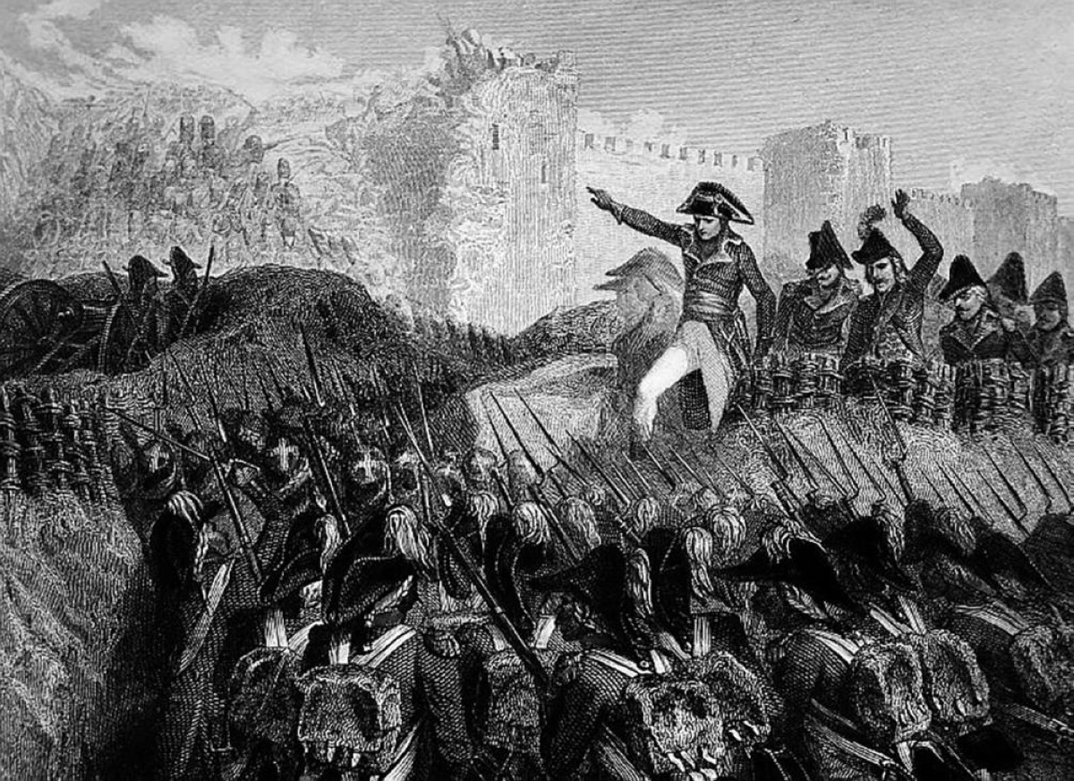 1799 الجيش الفرنسي بقيادة نابليون بونابرت يحاصر مدينة عكا والذي استمر 61 يوماً دون نجاح.
