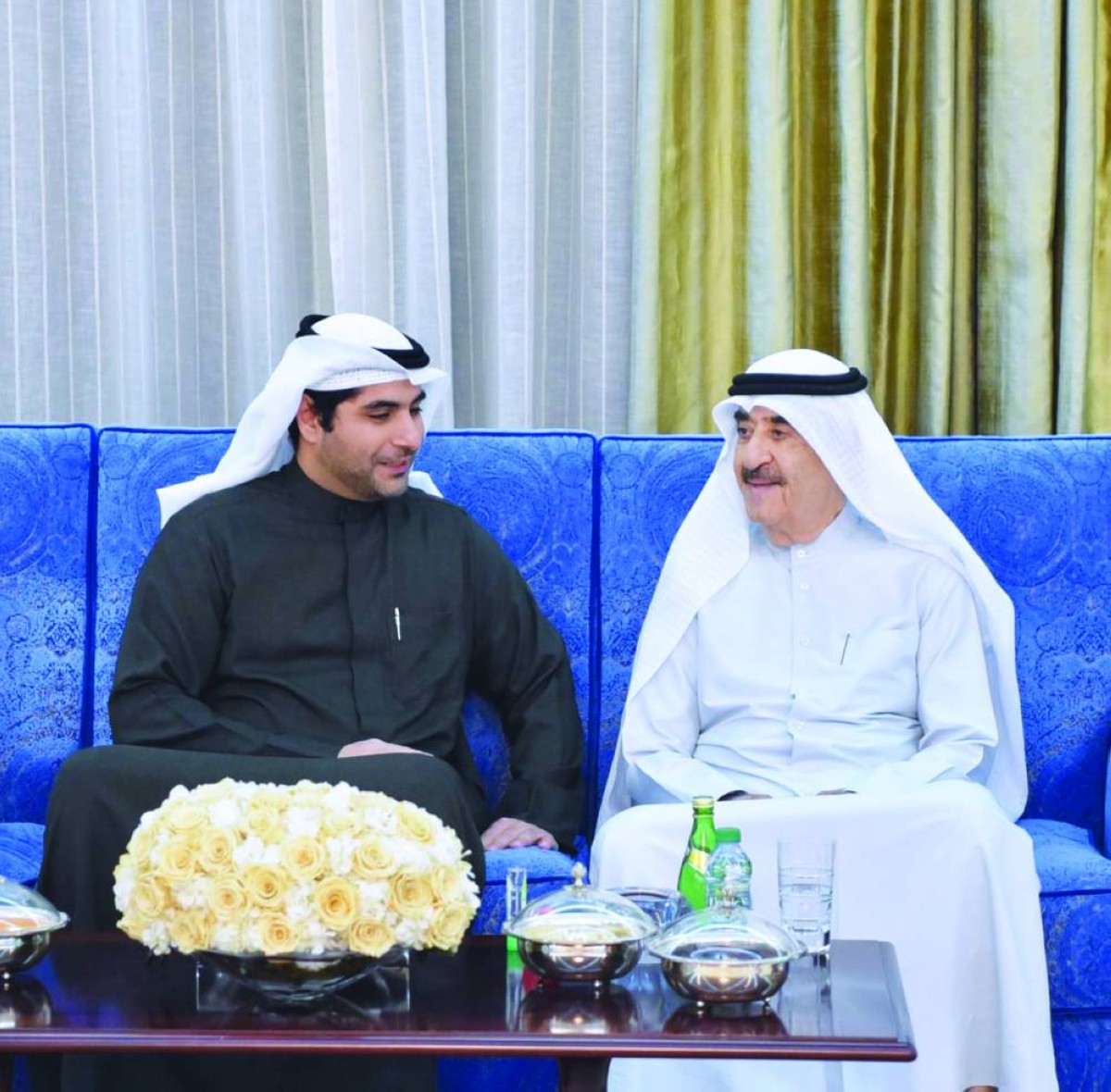 سعود المعلا متقبلاً تهاني محمد القاسم