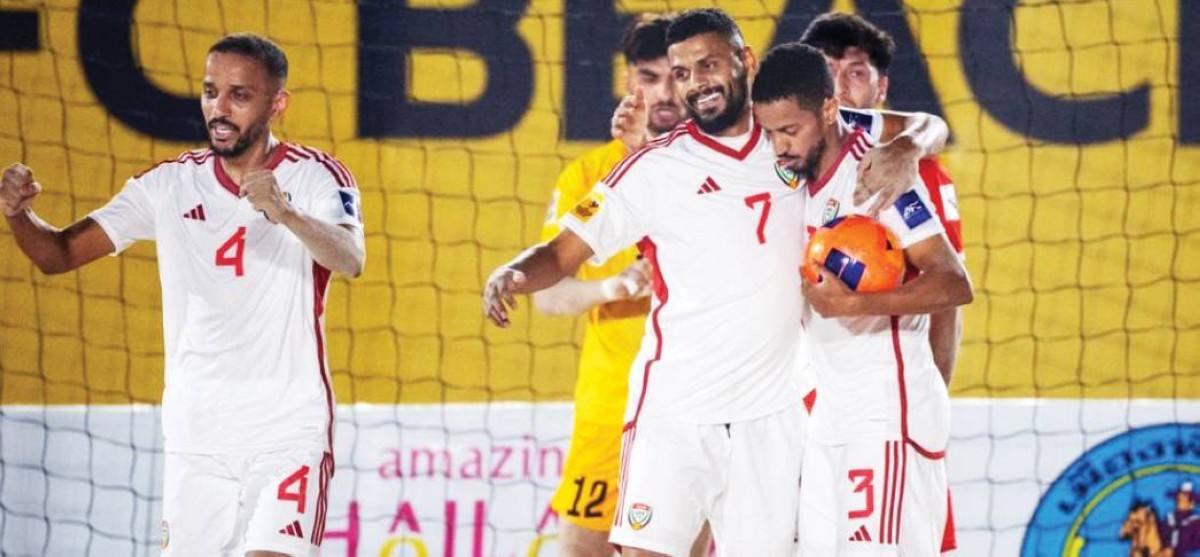 لاعبو منتخبنا الوطني يحتفلون بالفوز
