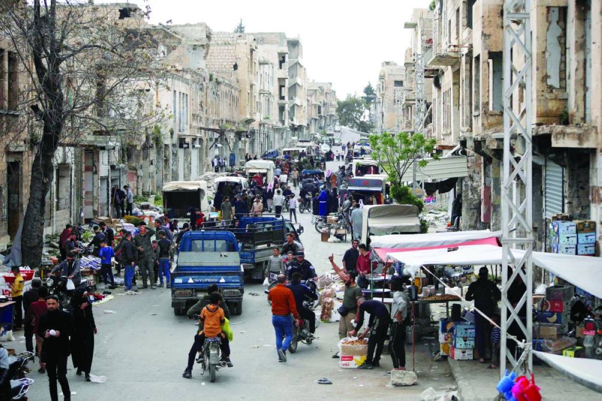 أحد شوارع مدينة إدلب عشية العيد